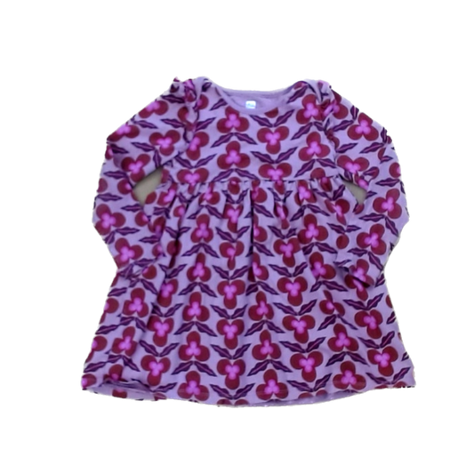 Tea Collection Girls Pink with Maroon Flowers Dress Size: 3T Pink with Maroon Flowers