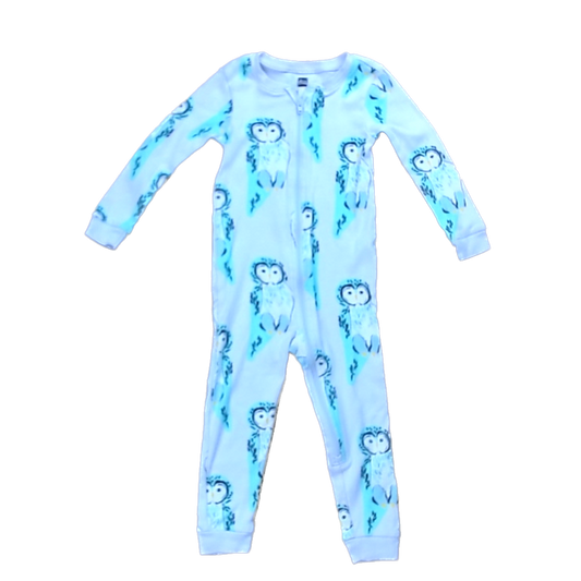 Tea Collection Unisex Pink with Owls 1-piece Non-footed Pajamas Size: 12-18 Months Pink with Owls