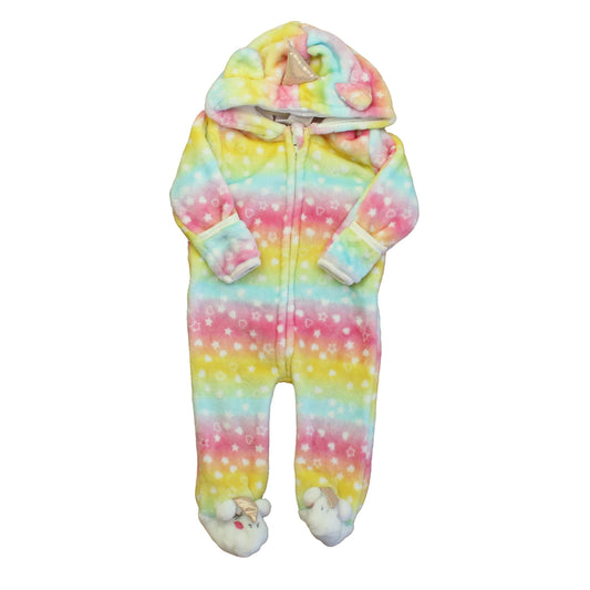 Penelope Mack Girls Pink | Yellow | Blue Long Sleeve Outfit Size: 3-6 Months Pink | Yellow | Blue