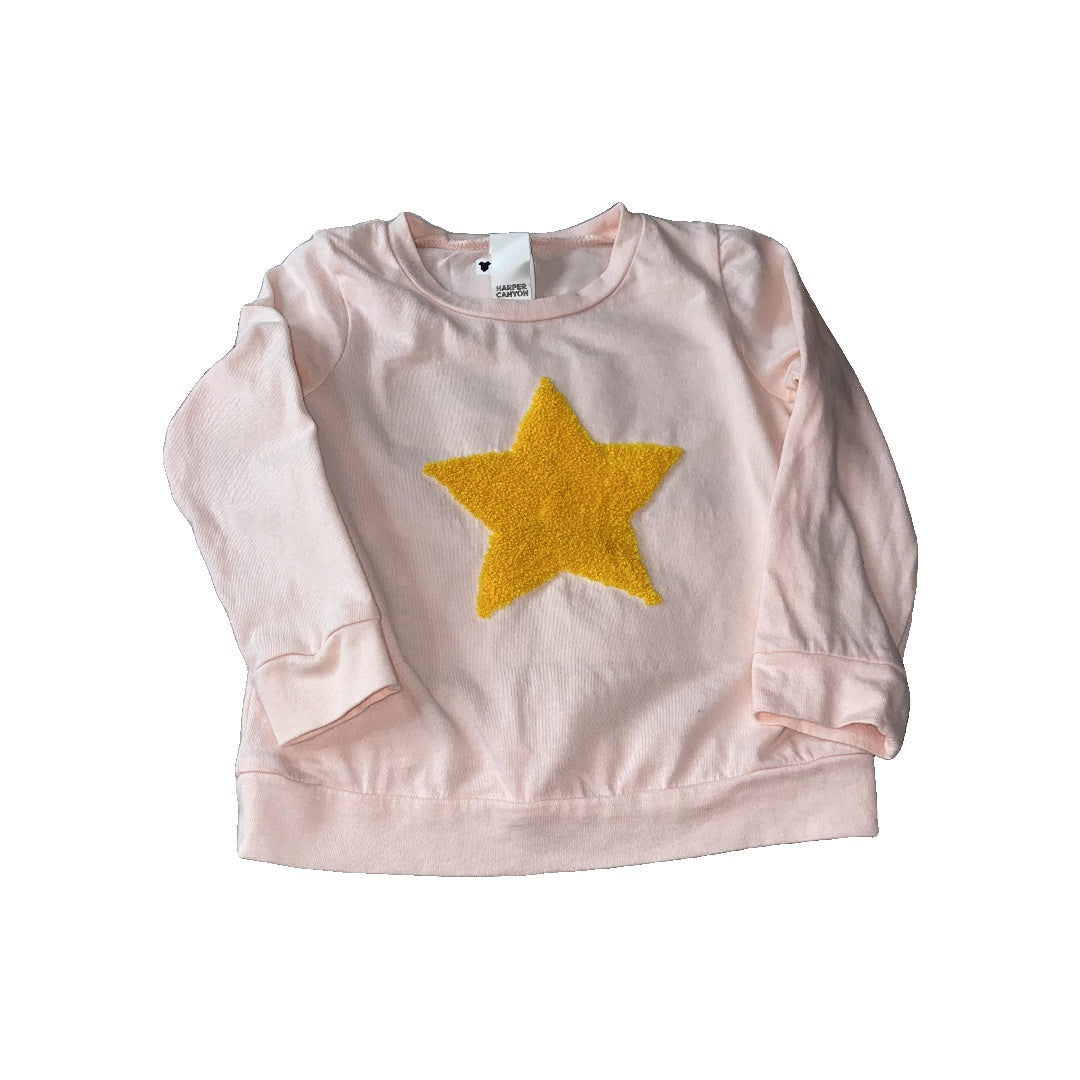 Harper Canyon Girls pink | Yellow | Stars Sweater Size: 18 months pink | Yellow | Stars