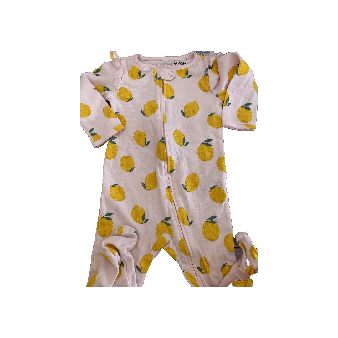Girls pink | Yellow Pajamas Size: 6-9 months pink | Yellow