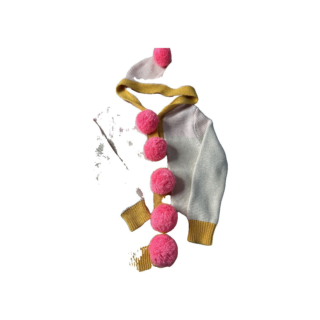 Seed Baby Girls pink | Yellow Sweater Size: 4T pink | Yellow