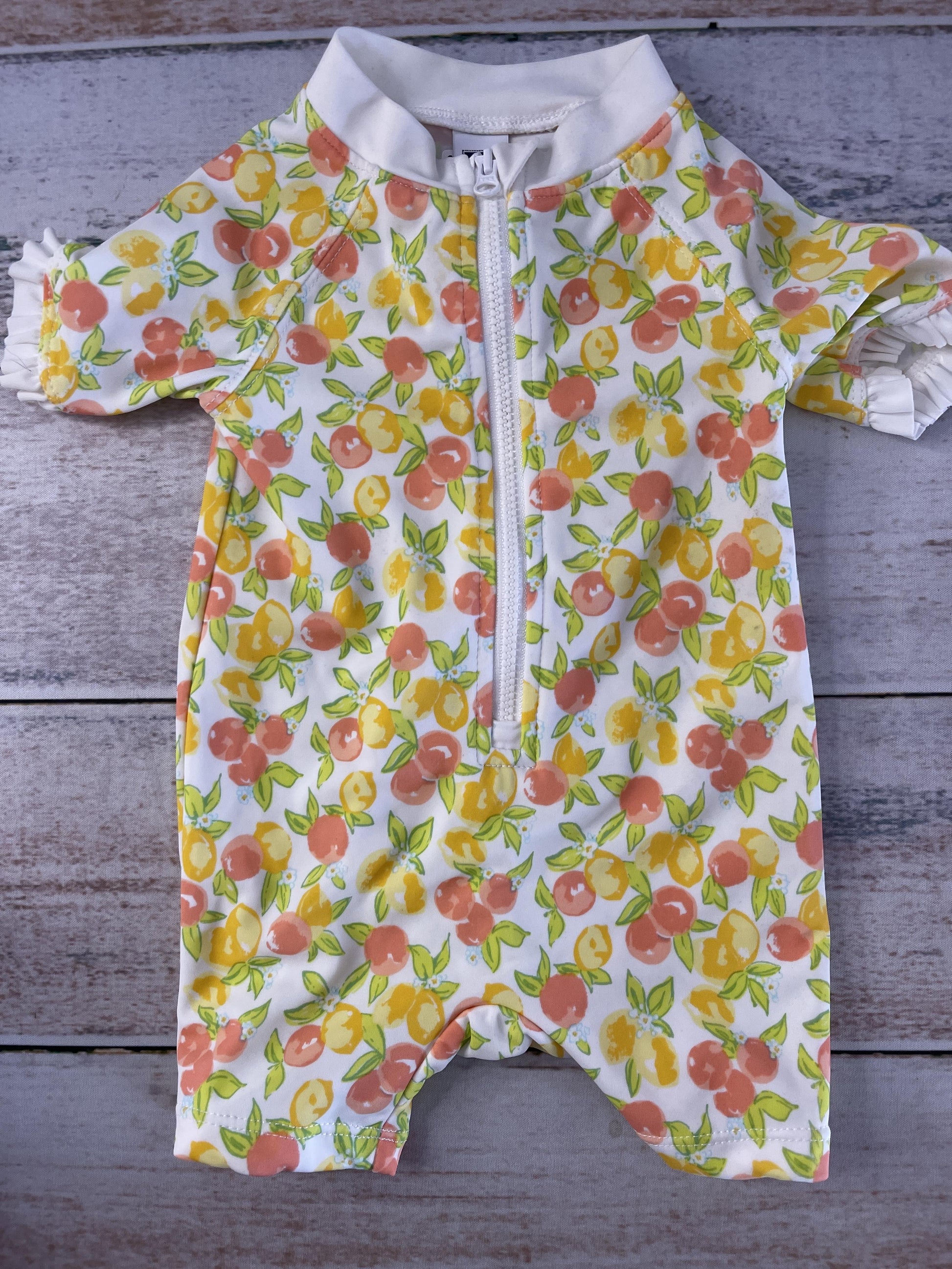 Janie and Jack Girls pink | Yellow Swimwear Size: 3-6 months pink | Yellow