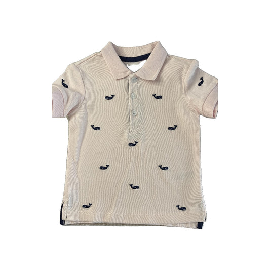 Little Me Unisex pink Polo Shirt Size: 18 months pink