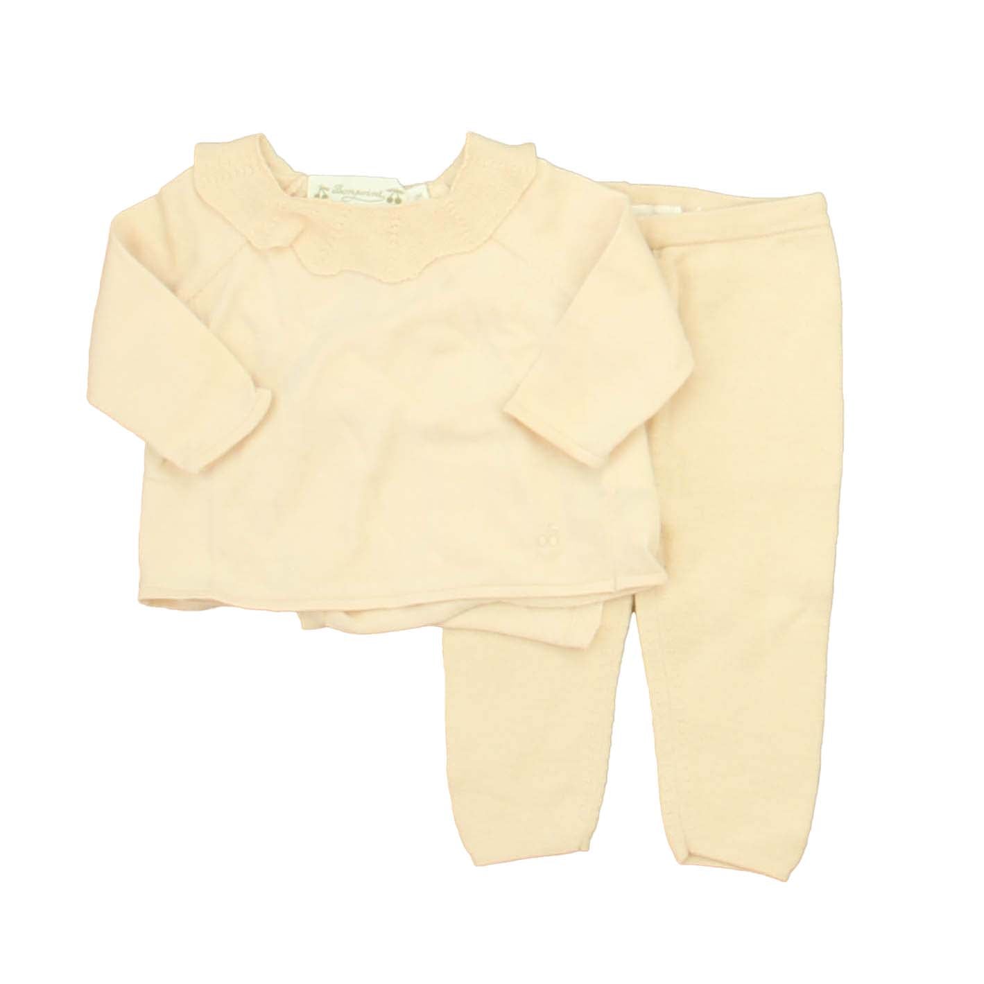 Bonpoint Girls Pink Apparel Sets Size: 1 Months