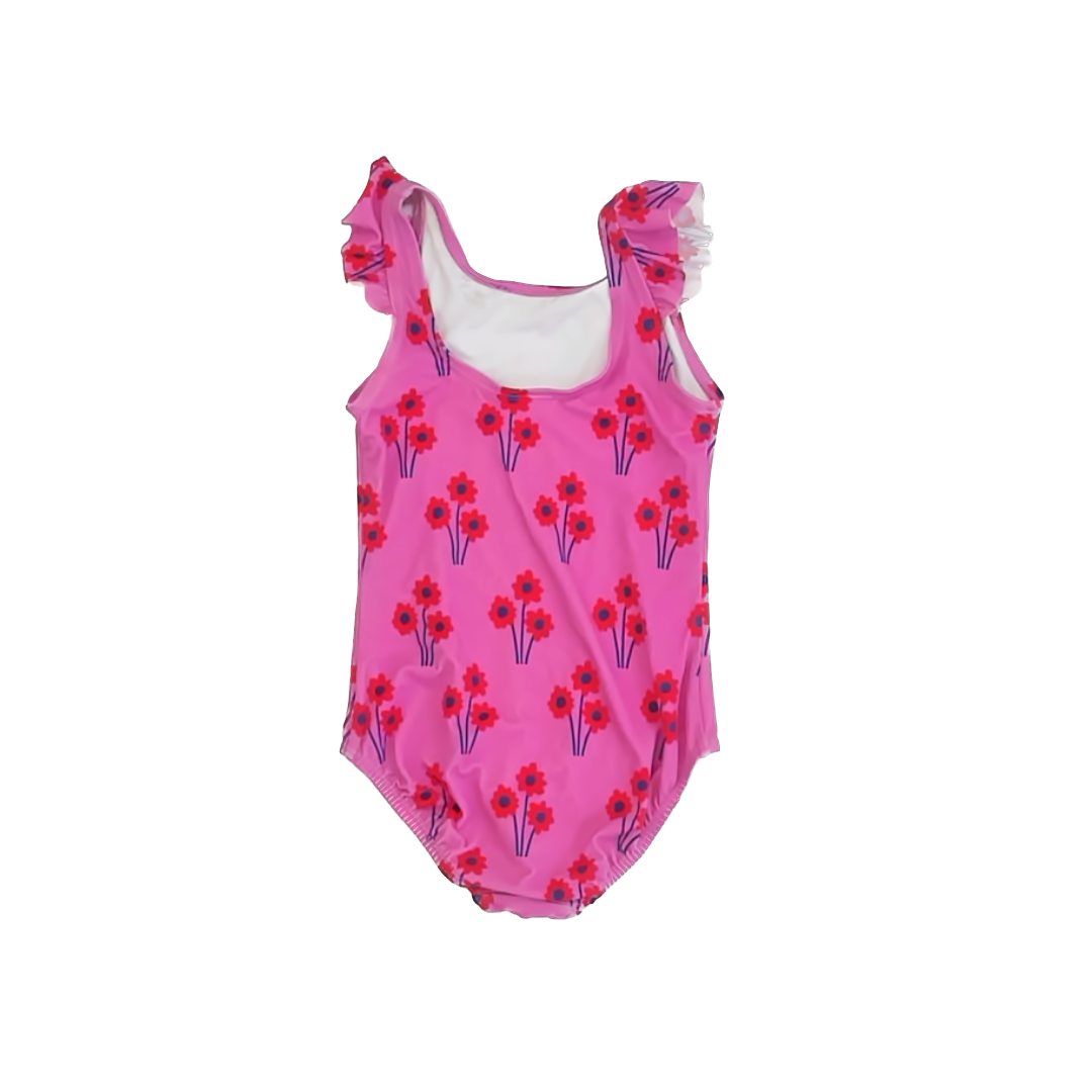 Hanna Andersson Girls Pink 1-piece Swimsuit Size: 5T Pink