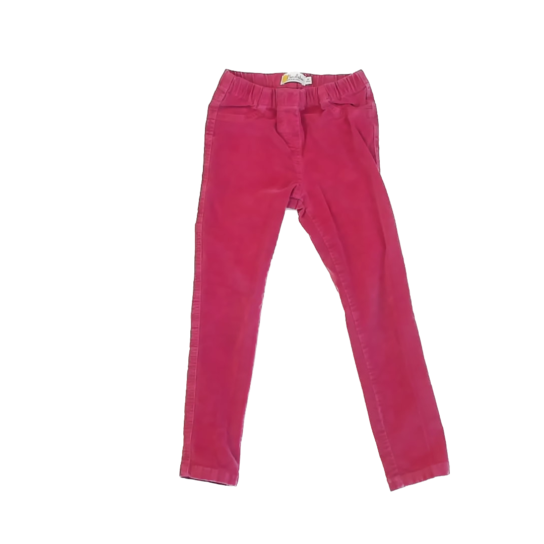 Mini Boden Girls Pink Corduroy Pants Size: 7 Years Pink