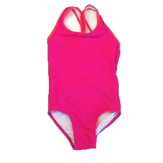 L.L. Bean Girls Pink 1-piece Swimsuit Size: 4T Pink