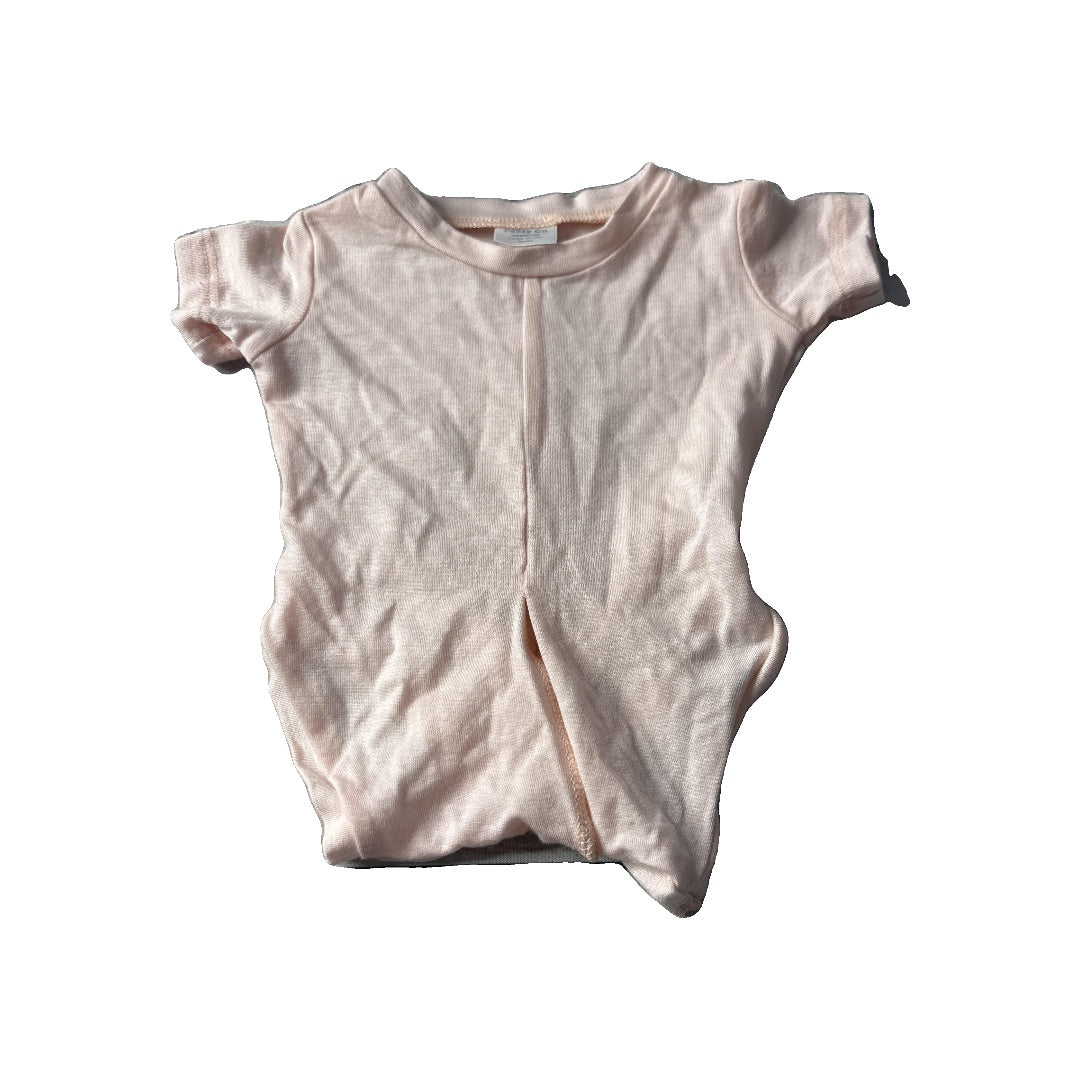 Peasy Girls pink Onesie Size: Newborn pink