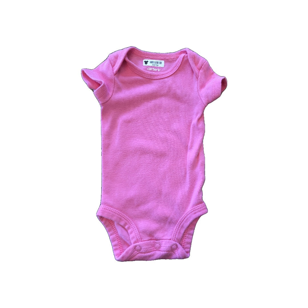 Carters Girls pink Onesie Size: Newborn pink