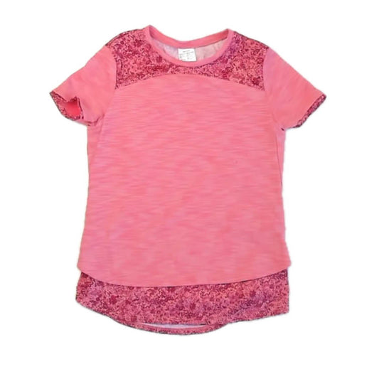 Decathlon Girls Pink Athletic Top Size: 10-11 Years Pink