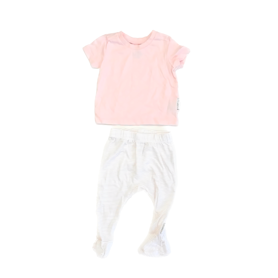 Butterblu Girls Pink Apparel Sets Size: 3-6 Months Pink