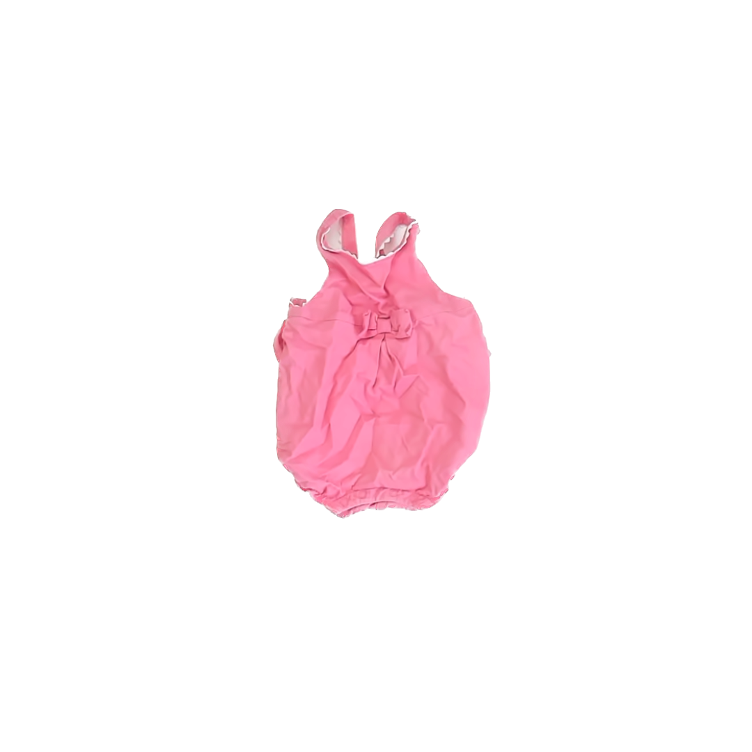 Janie and Jack Girls Pink Romper Size: 3-6 Months Pink