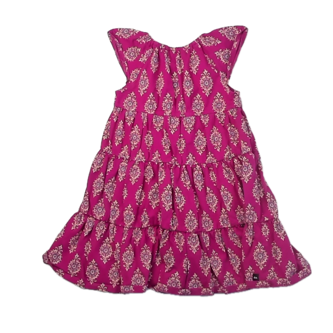 Tea Collection Girls Pink Dress Size: 4T Pink