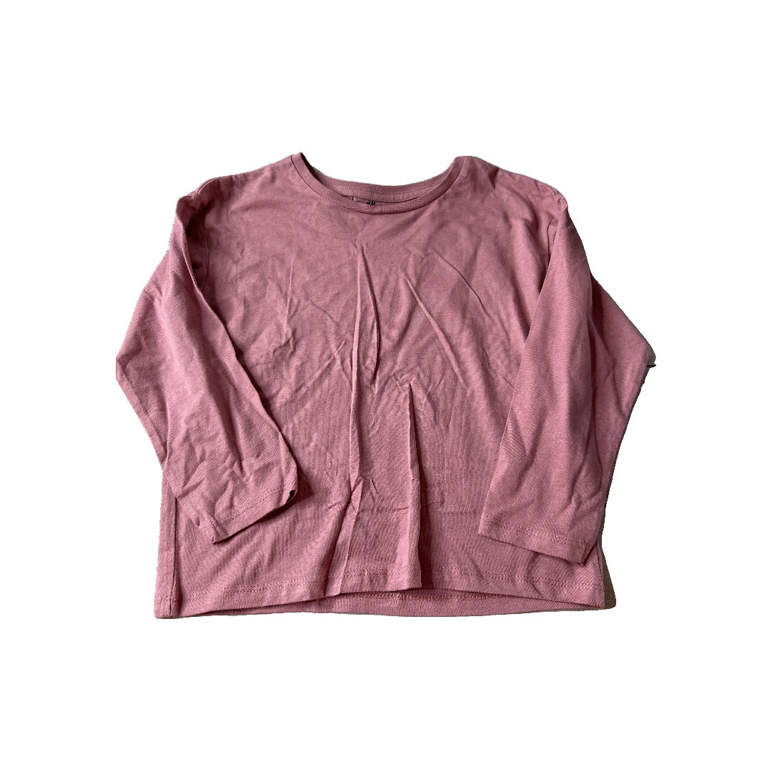 H&M Girls pink Long Sleeve Shirt Size: 5T pink