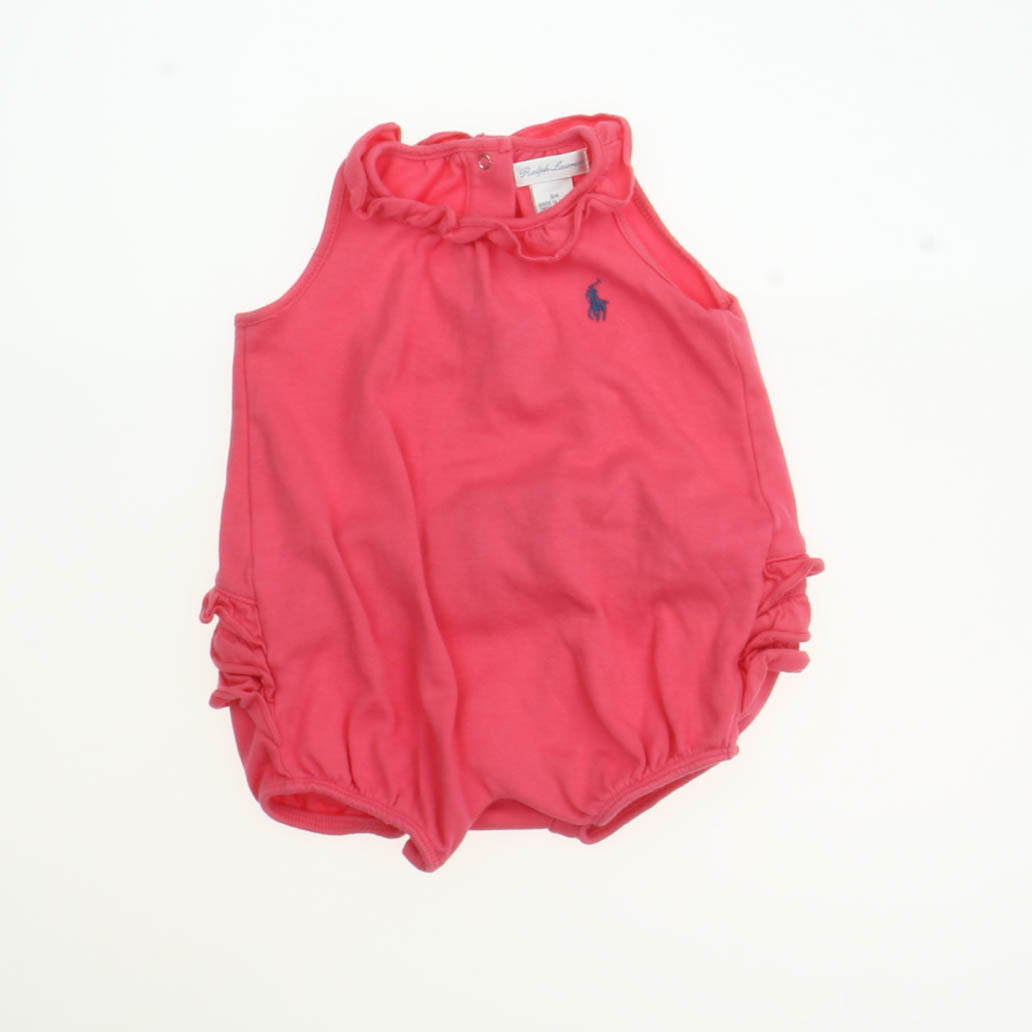 Ralph Lauren Girls Pink Romper Size: 9 Months Pink