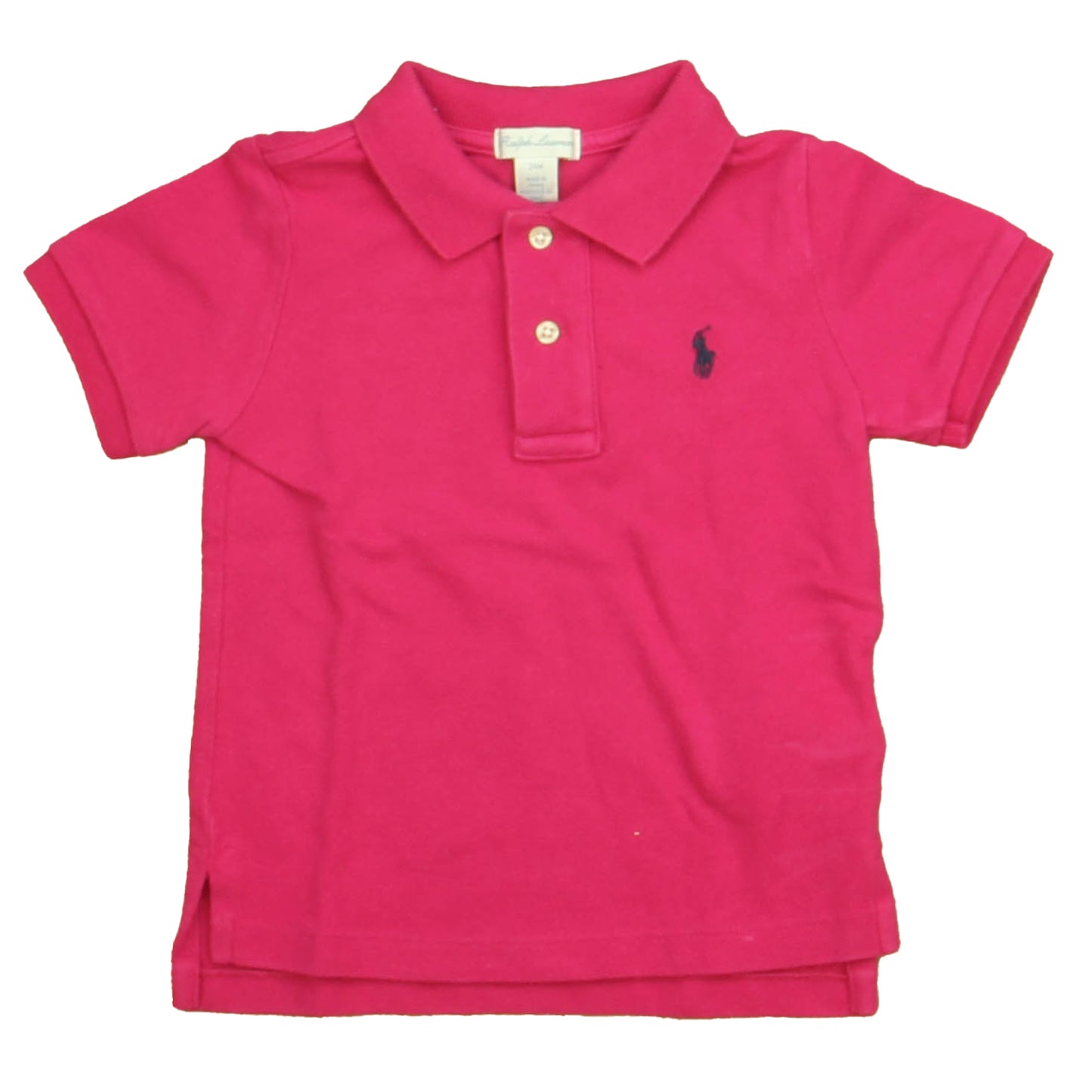 Ralph Lauren Boys Pink Polo Shirt Size: 24 Months