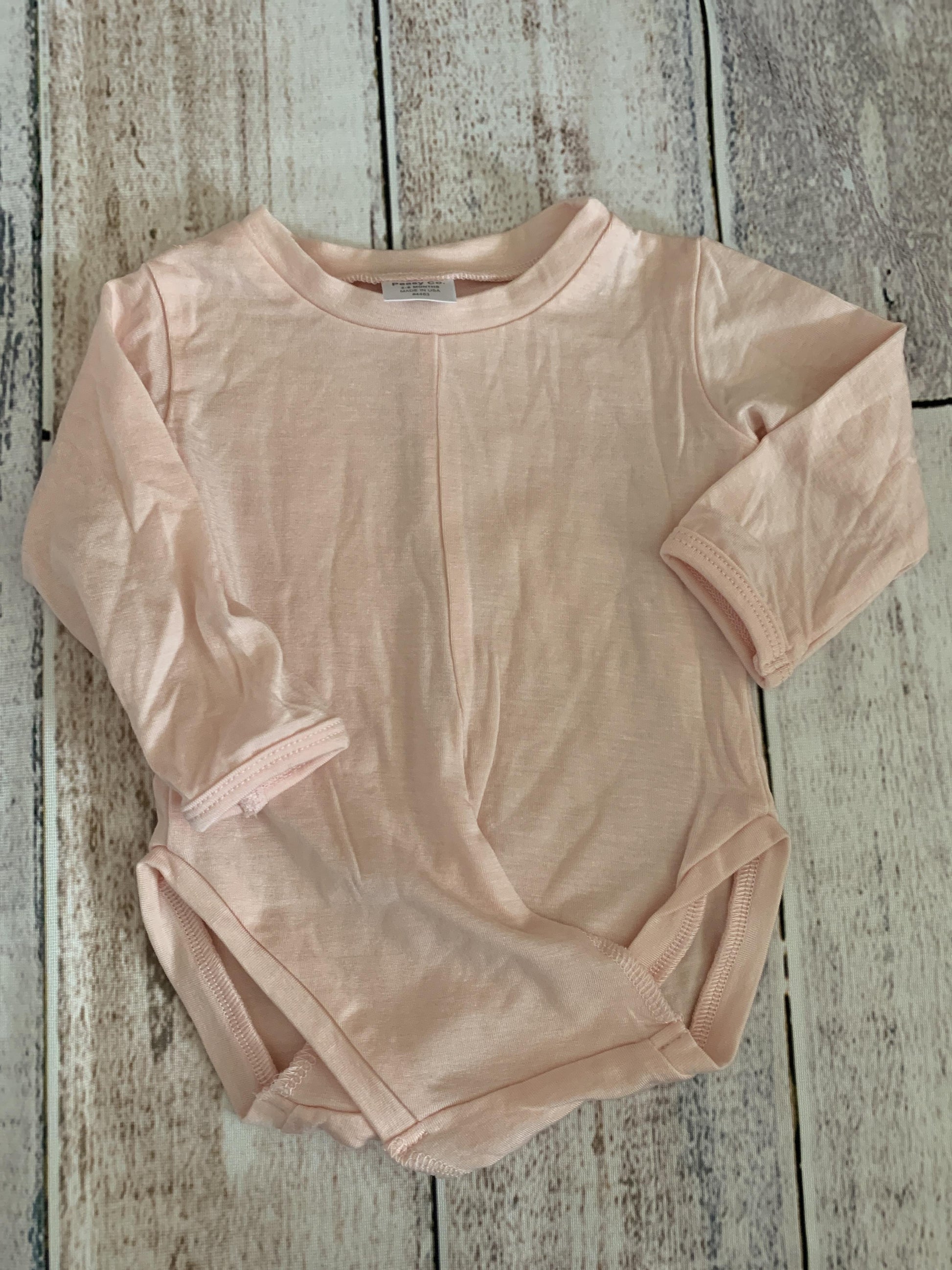 Peasy Girls pink Onesie Size: 3-6 months pink