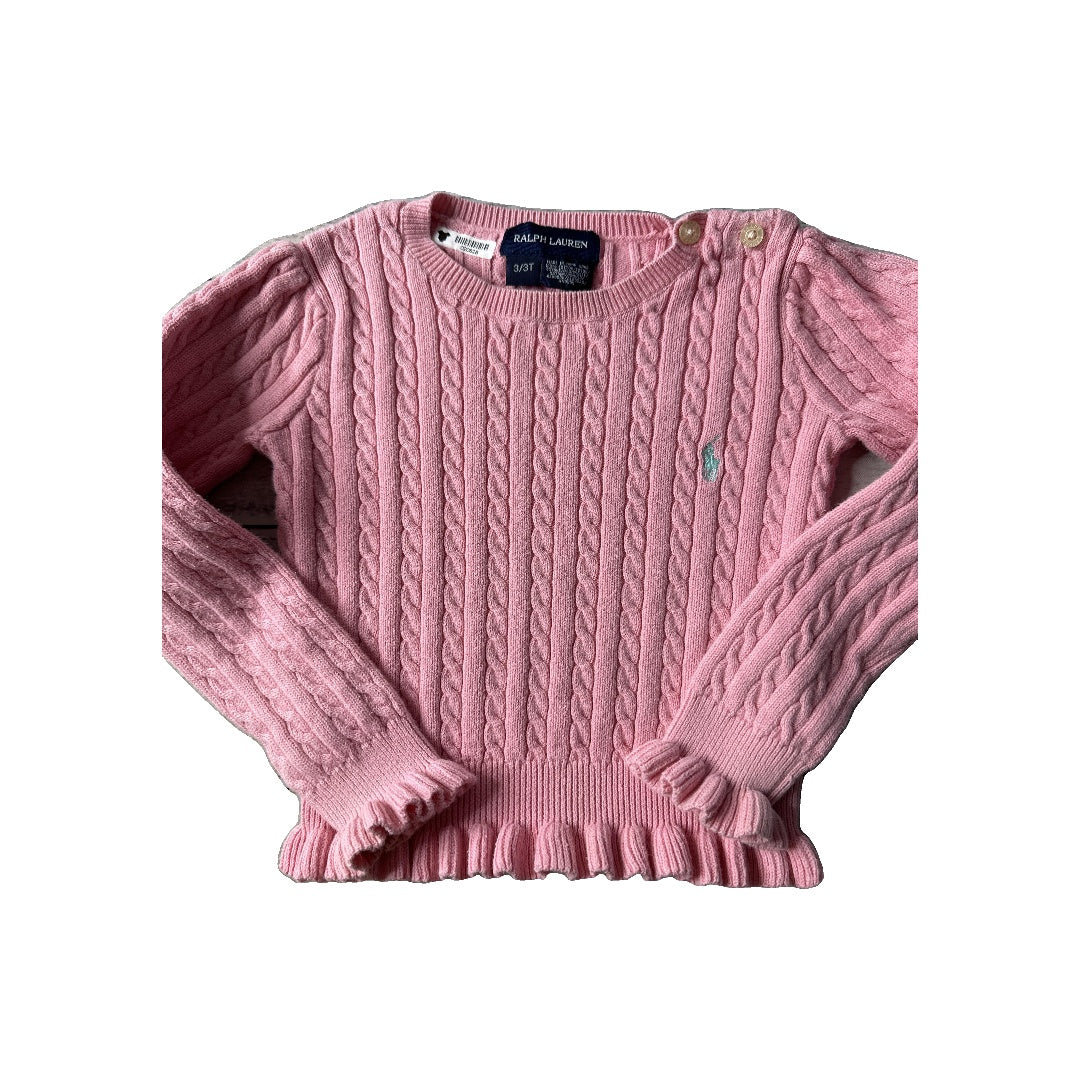 Ralph Lauren Girls pink Sweater Size: 3T pink