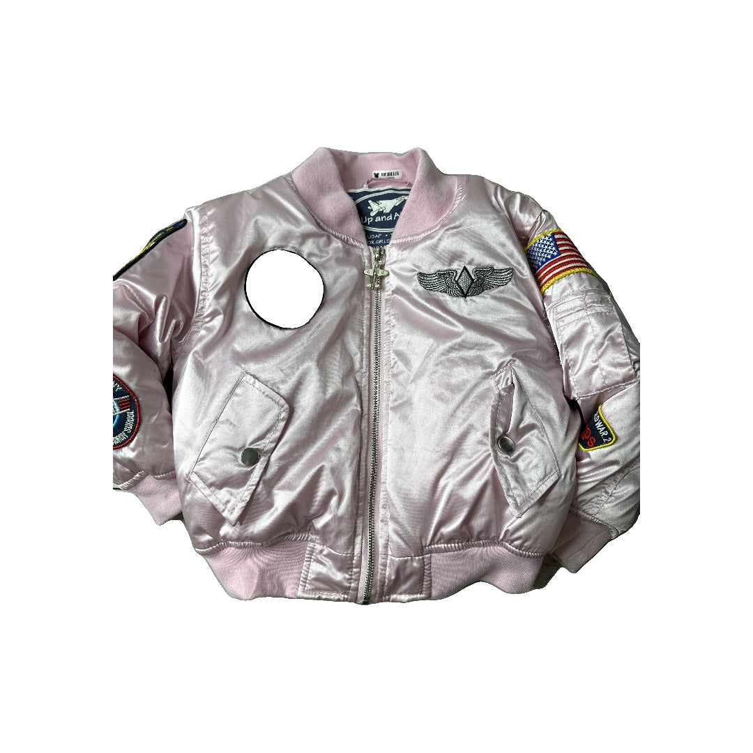 Up And Away Girls pink Jacket Size: 4-5 Years pink