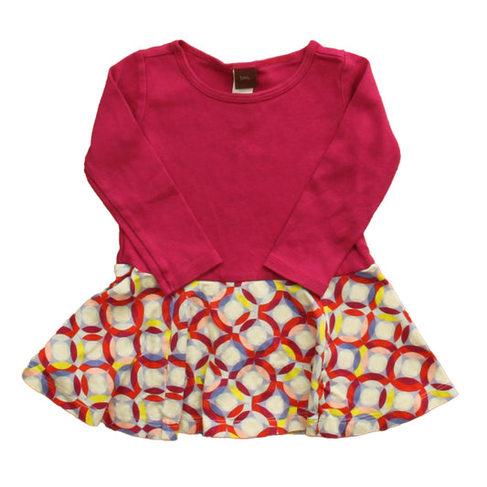 Tea Girls Pink Dress Size: 12-18 Months Pink