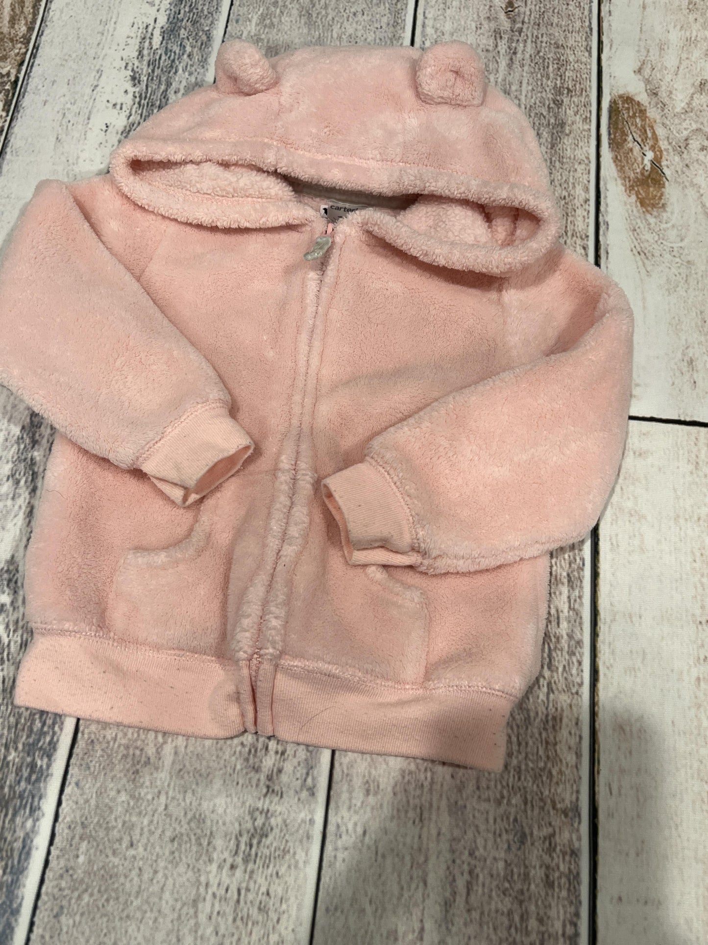 Carters Girls pink Hoodie Size: 12-18 months pink