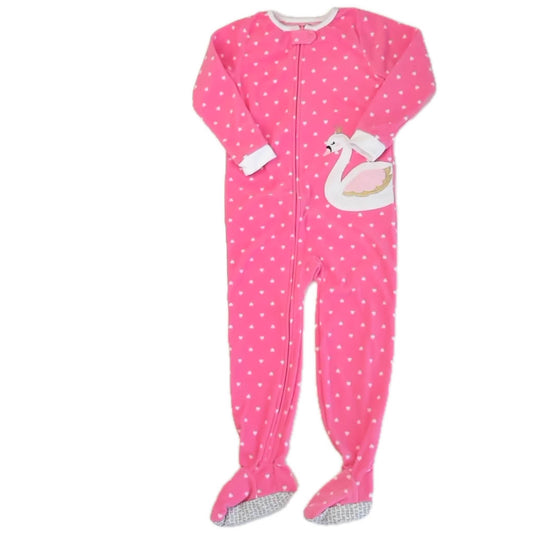 Carter's Girls Pink 1-piece footed Pajamas Size: 5T Pink