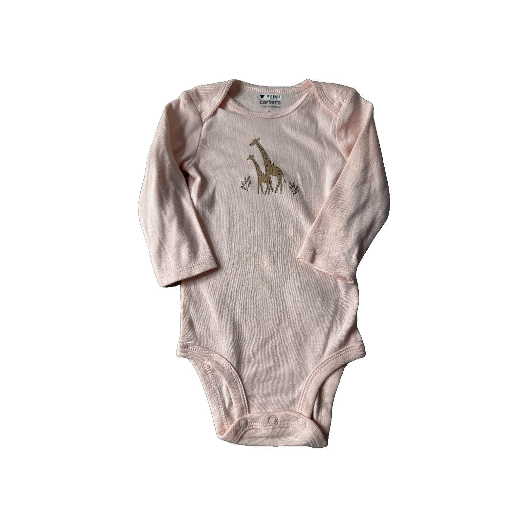 Carters Girls pink Onesie Size: 6-9 months pink