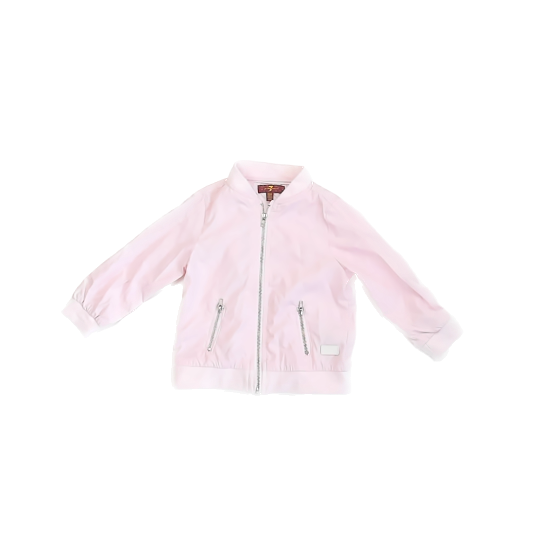 7 for all Mankind Girls Pink Jacket Size: 18 Months Pink