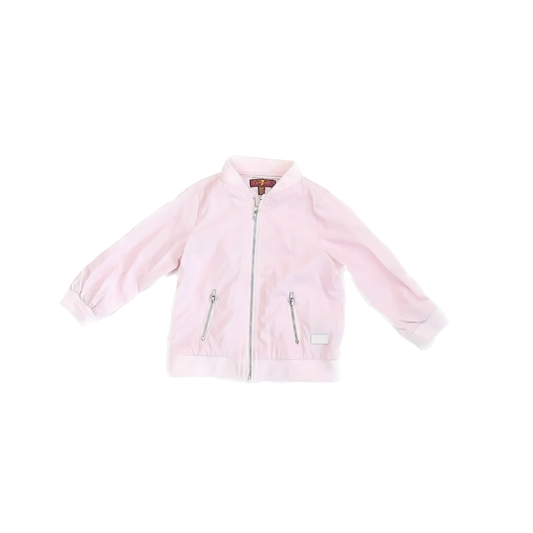 7 for all Mankind Girls Pink Jacket Size: 18 Months Pink