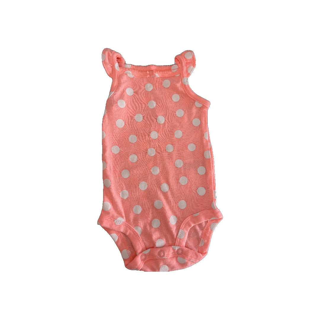 Carters Girls pink Onesie Size: 3 months pink