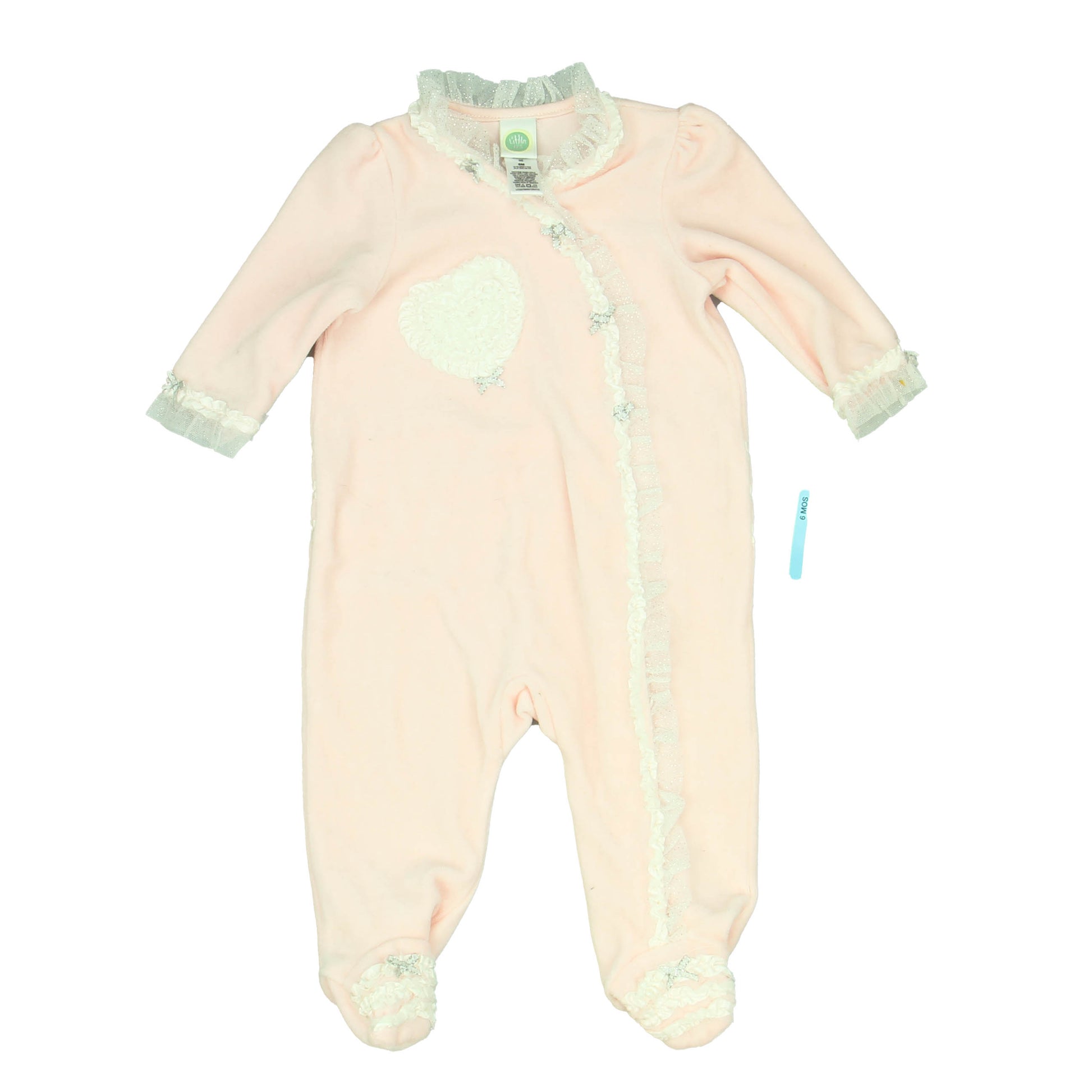 Little Me Girls Pink Long Sleeve Outfit Size: 6 Months Pink