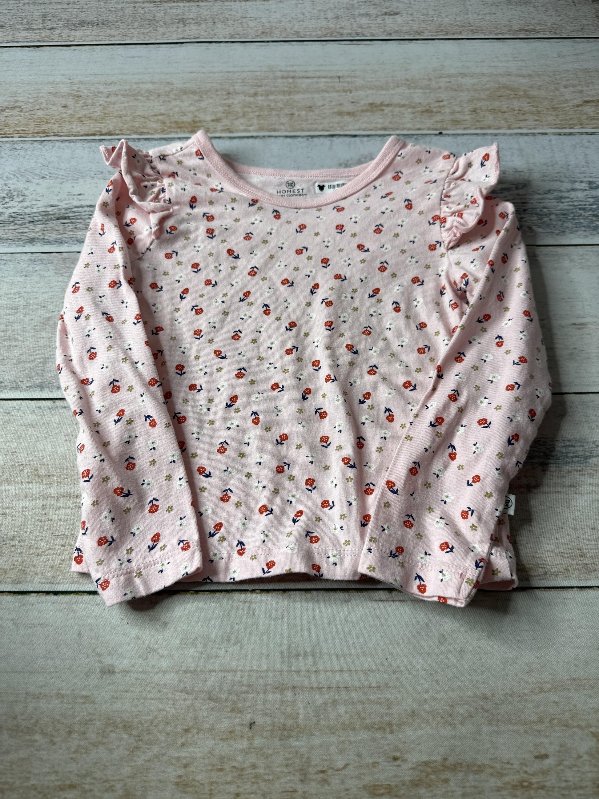 Honest co Girls pink Long Sleeve Shirt Size: 3T pink