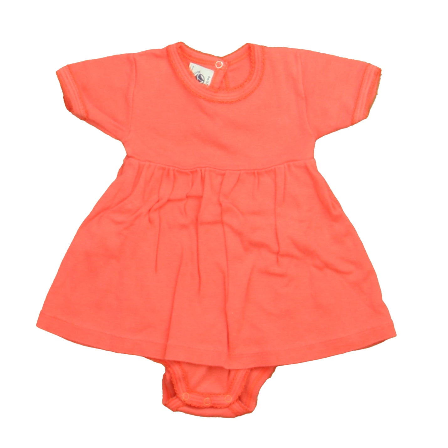 Petit Bateau Girls Pink Dress Size: 6 Months