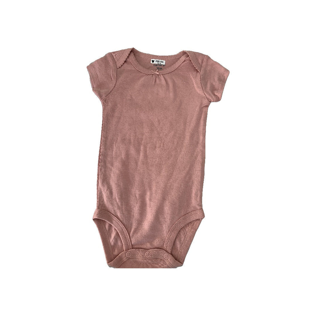 Carters Girls pink Onesie Size: 12M pink