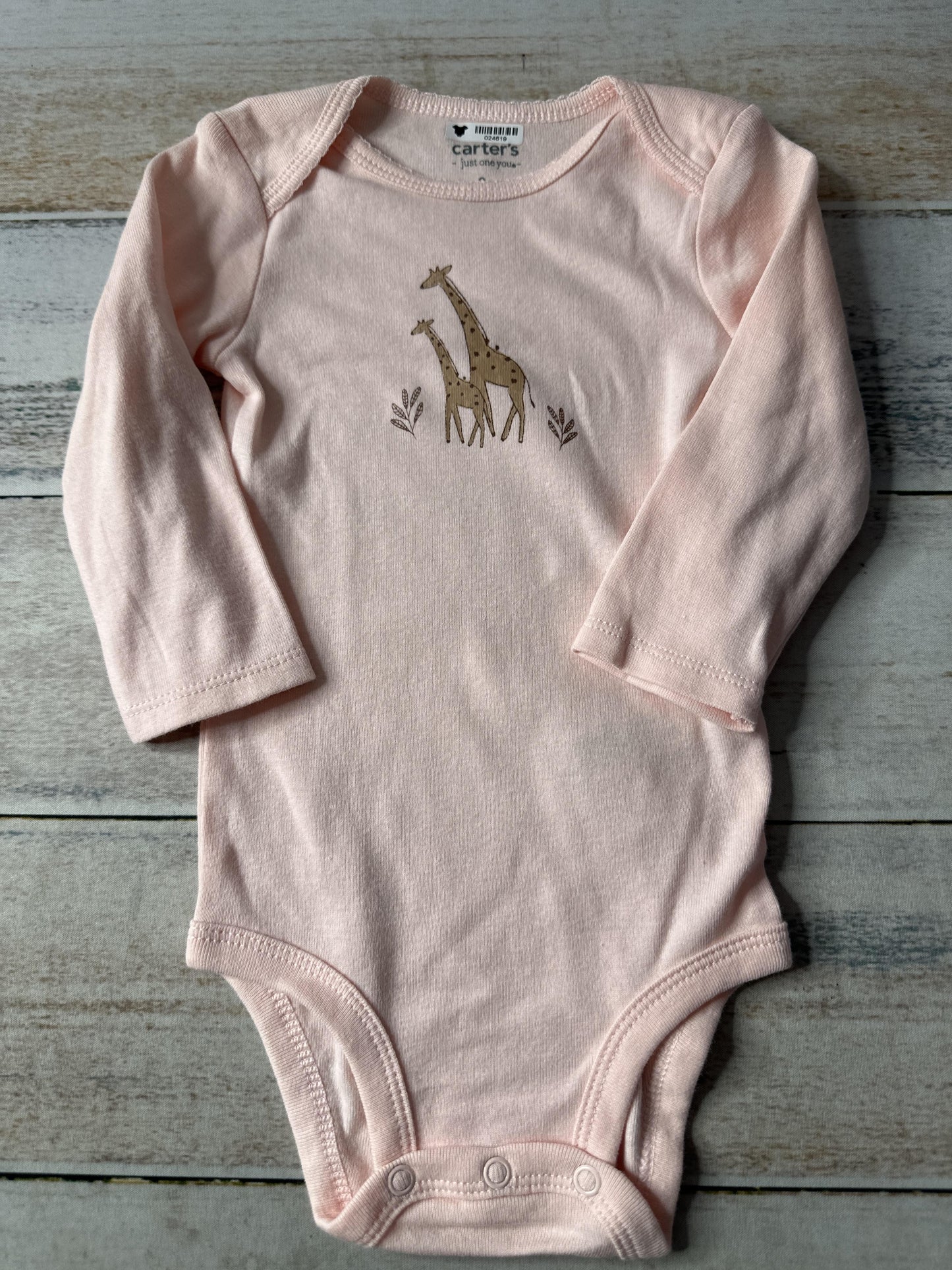 Carters Girls pink Onesie Size: 6-9 months pink