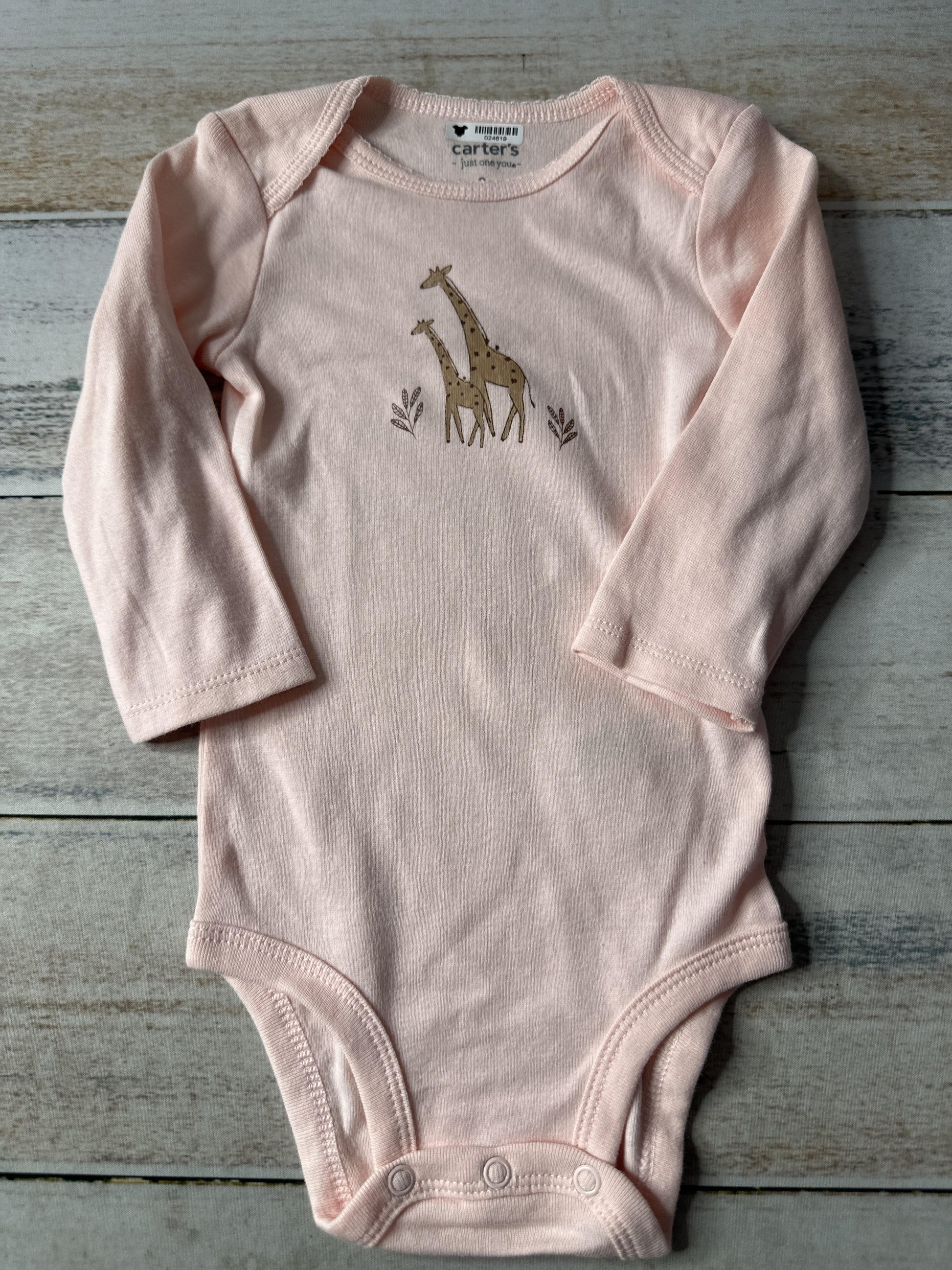 Carters Girls pink Onesie Size: 6-9 months pink