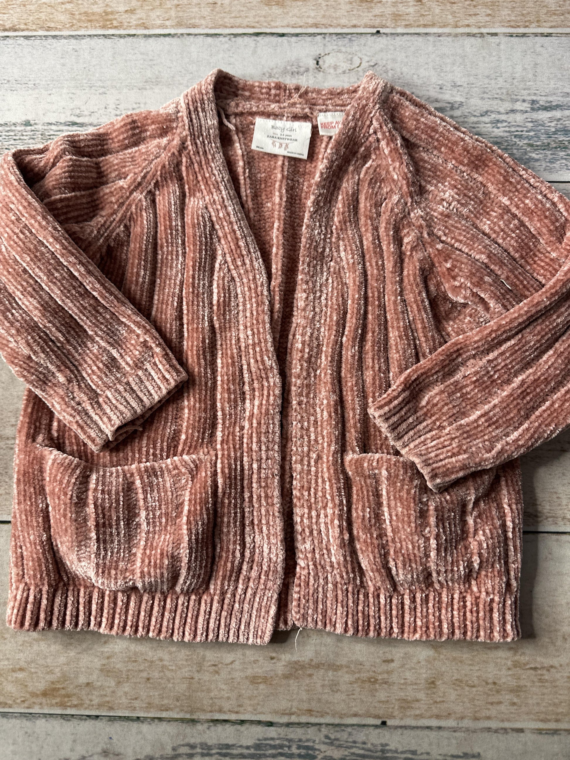 Zara Girls pink Sweater Size: 2-3 Years pink