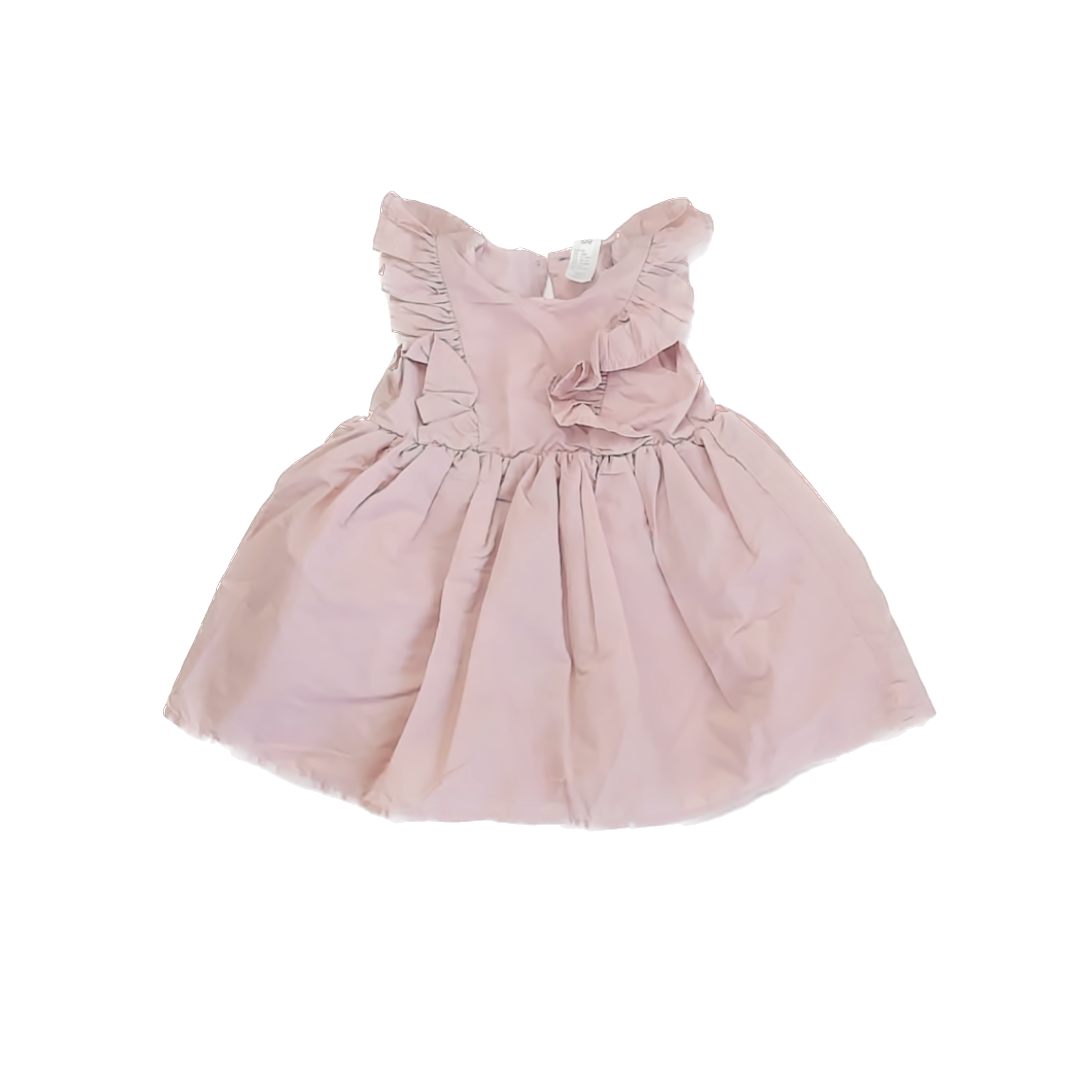 H&M Girls Pink Dress Size: 18 Months Pink