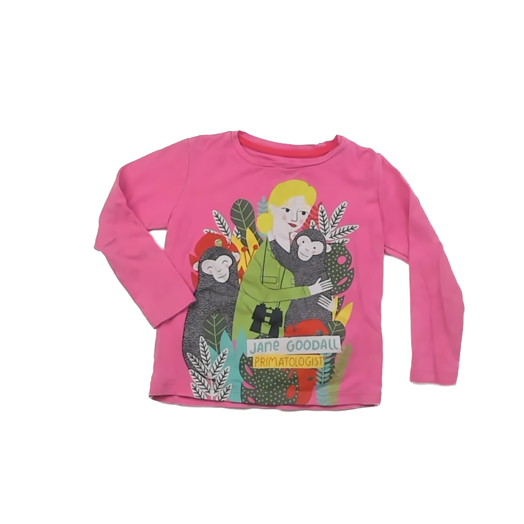 Piccolina Girls Pink Long Sleeve T-Shirt Size: 4T Pink