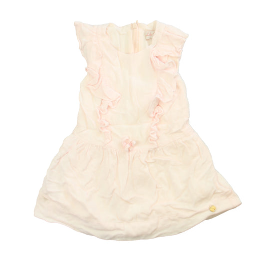 Lili Gaufrette Girls Pink Dress Size: 2T