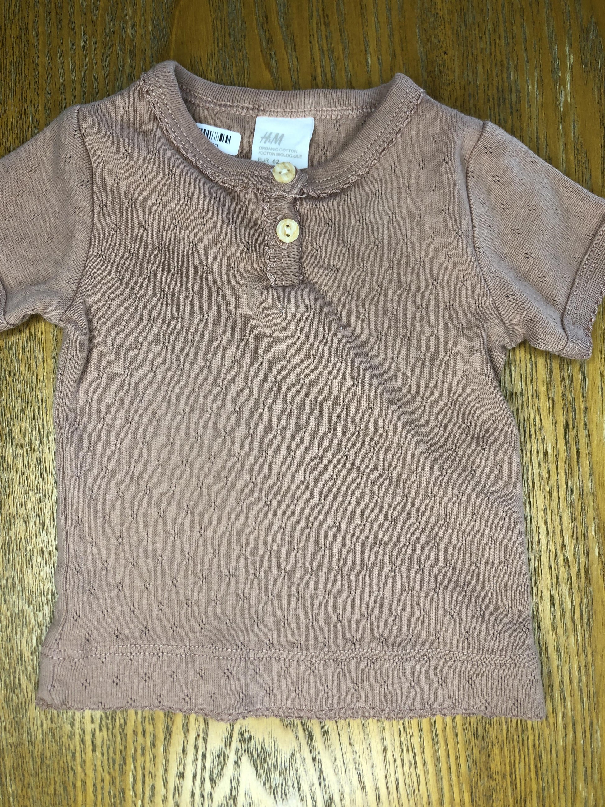 H&M Girls pink T-Shirt Size: 3 months pink