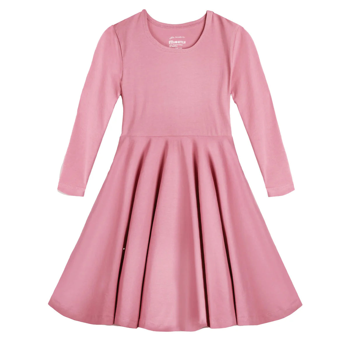 Mightly Girls Pink Dress Size: 6-14 Years Pink