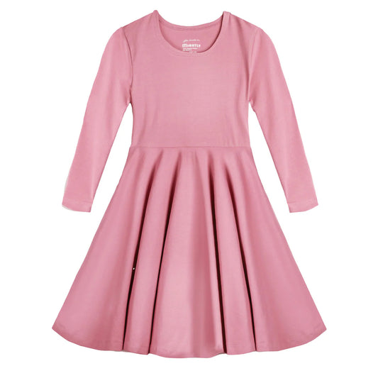 Mightly Girls Pink Dress Size: 6-14 Years Pink
