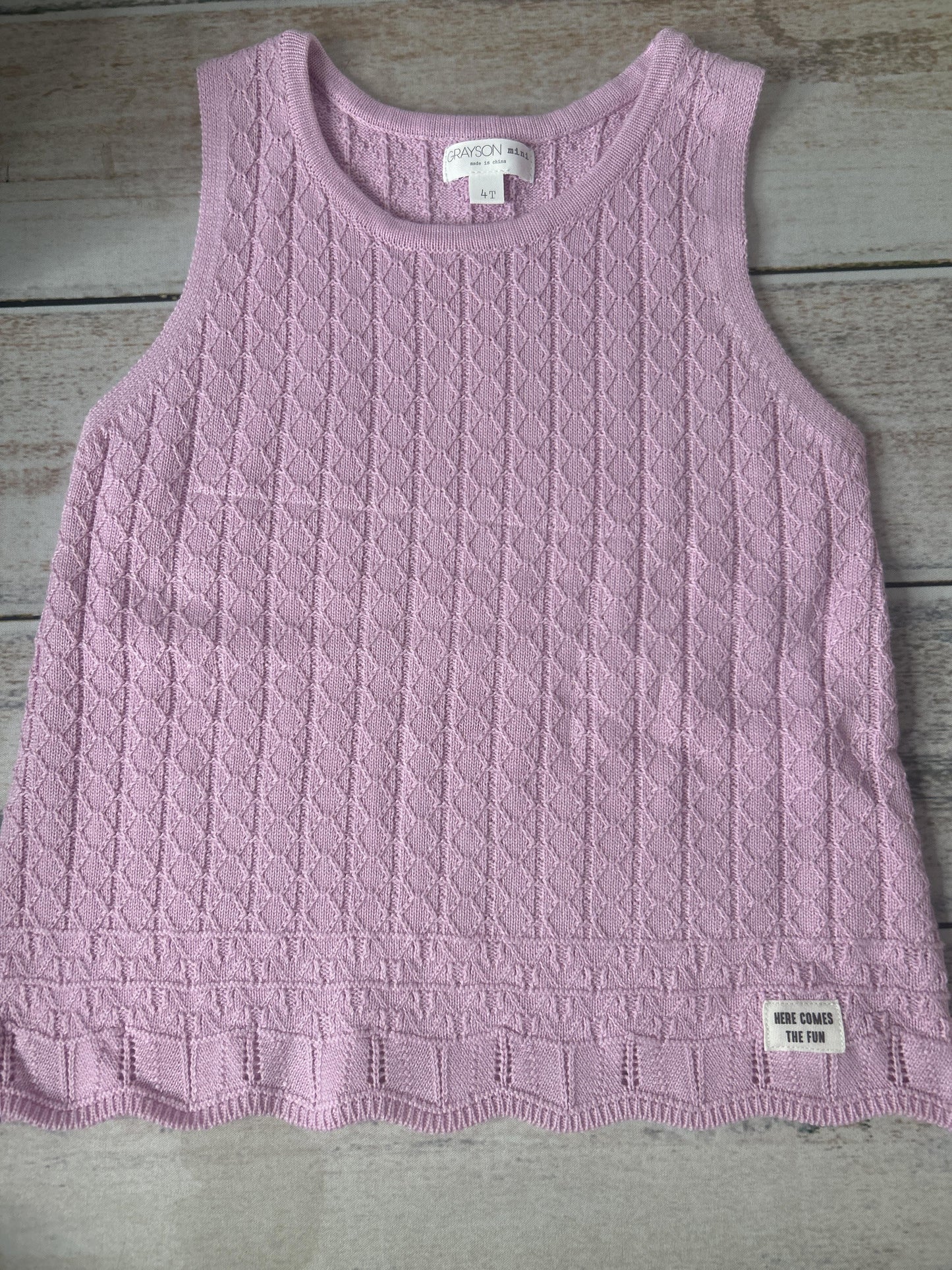 Girls pink Button Down Short Sleeve Size: 4T pink