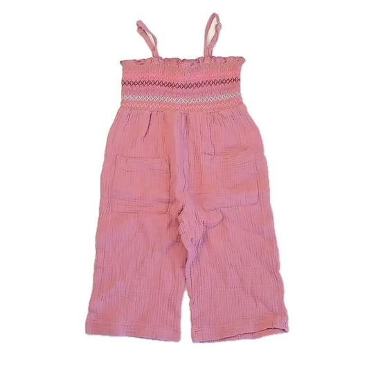 Maison Me Girls Pink Romper Size: 4T Pink