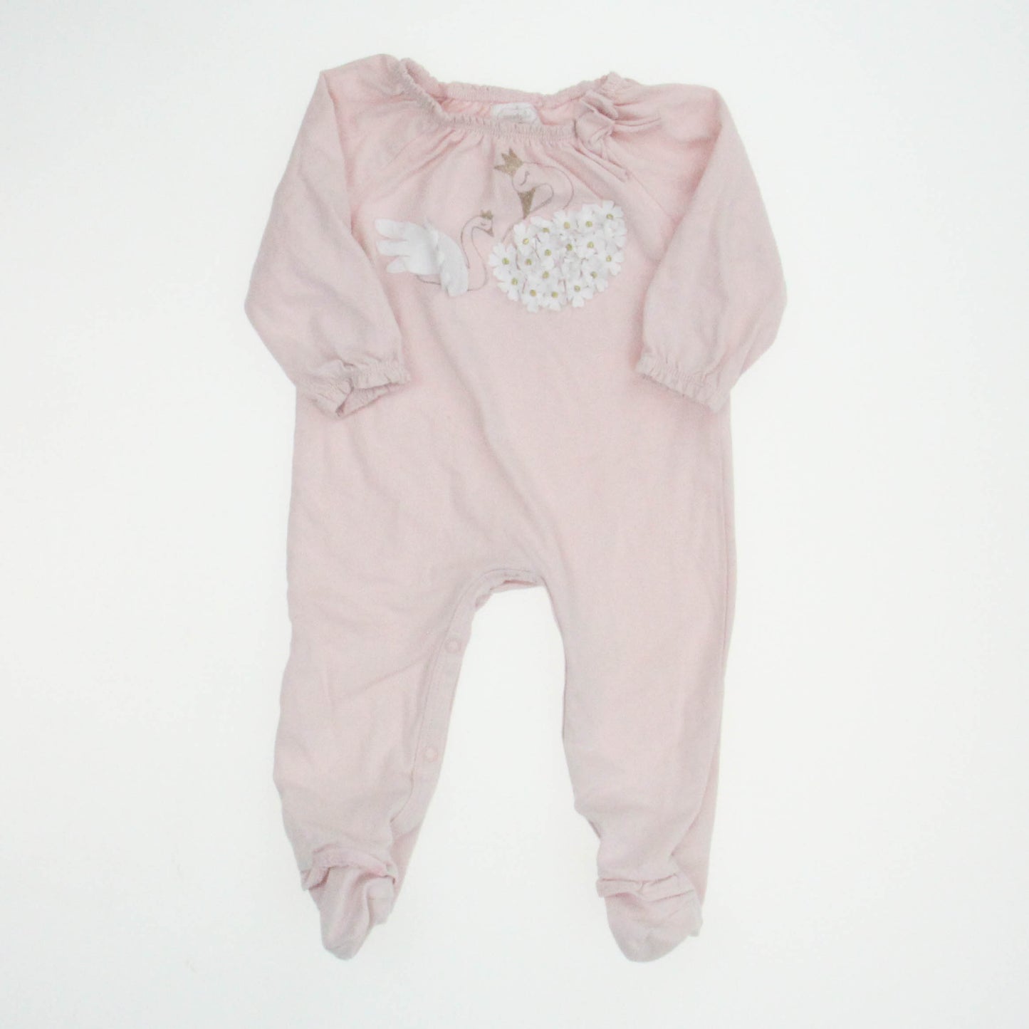 Mudpie Girls Pink Long Sleeve Outfit Size: 3-6 Months Pink