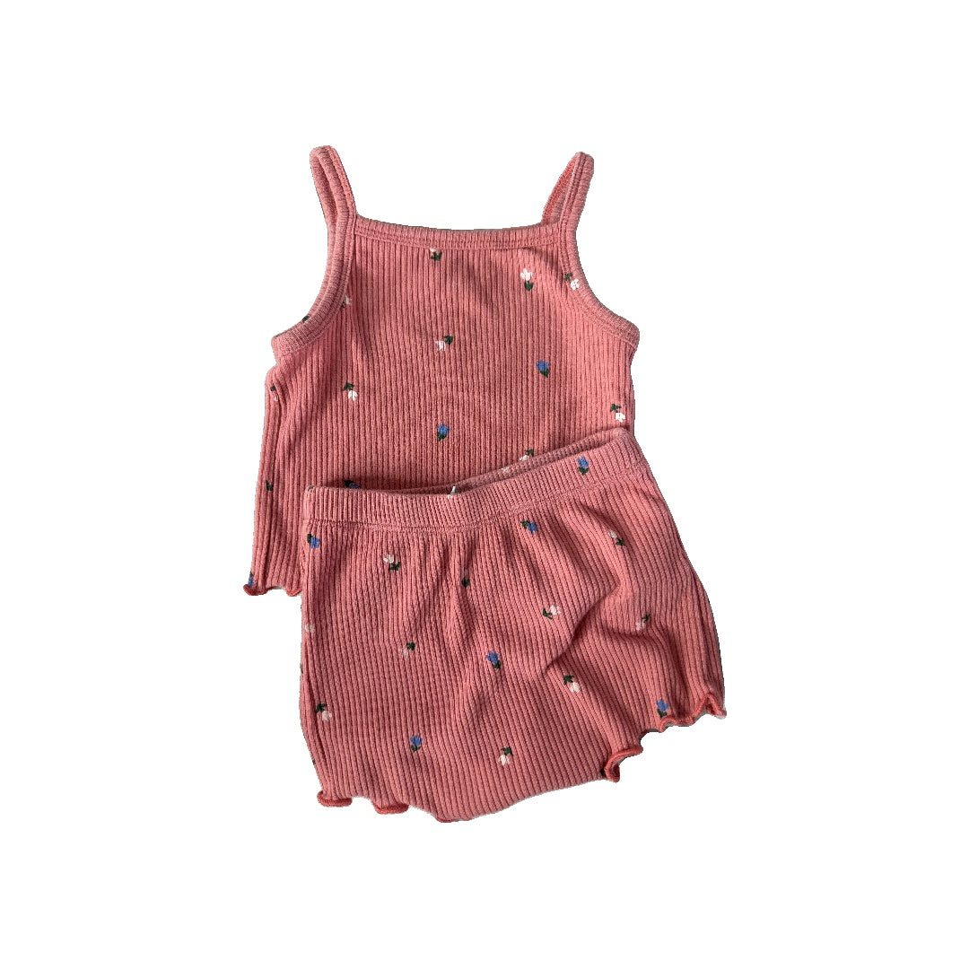 Old Navy Unisex pink Tank Top Size: 3-6 months pink