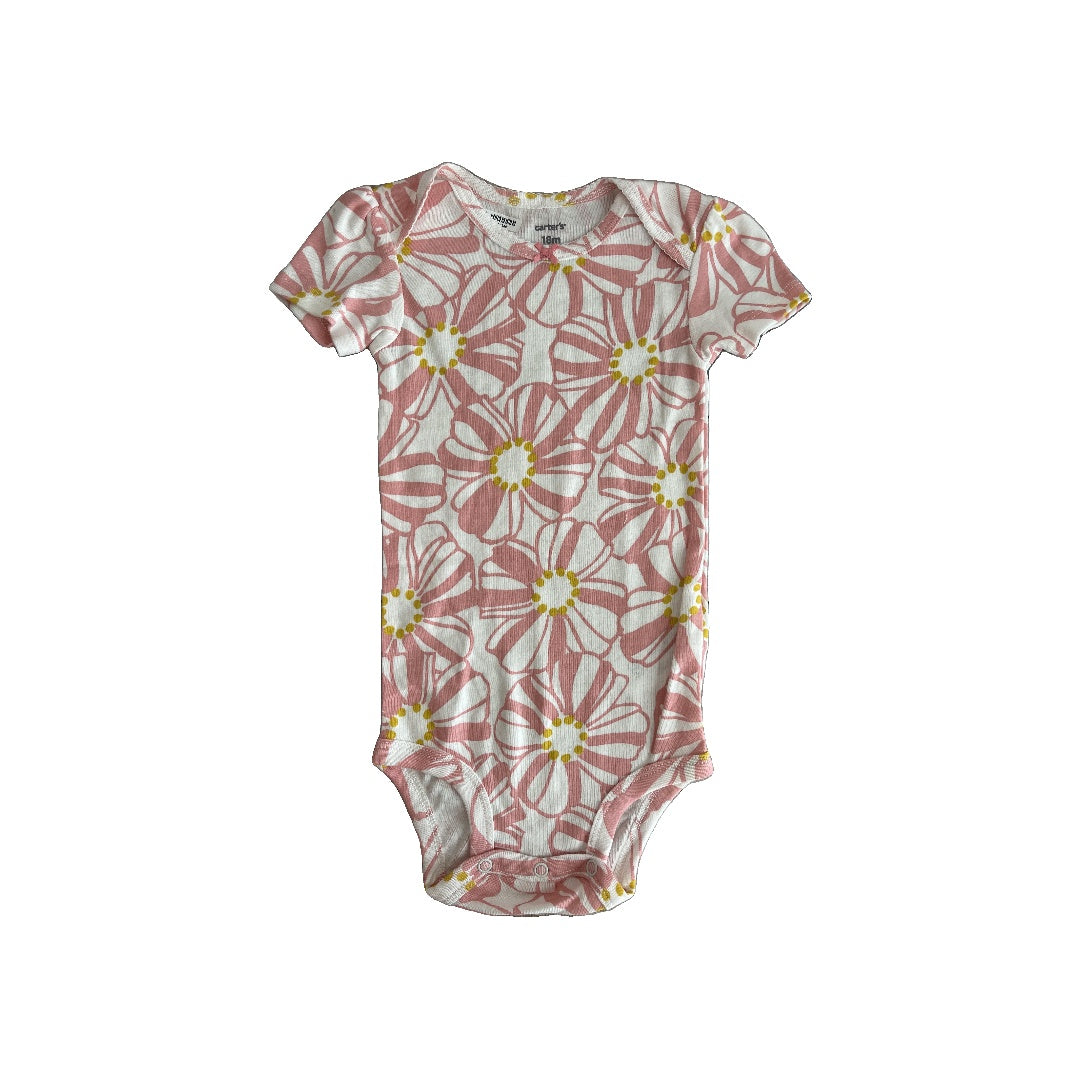 Carters Girls pink Onesie Size: 18 months pink