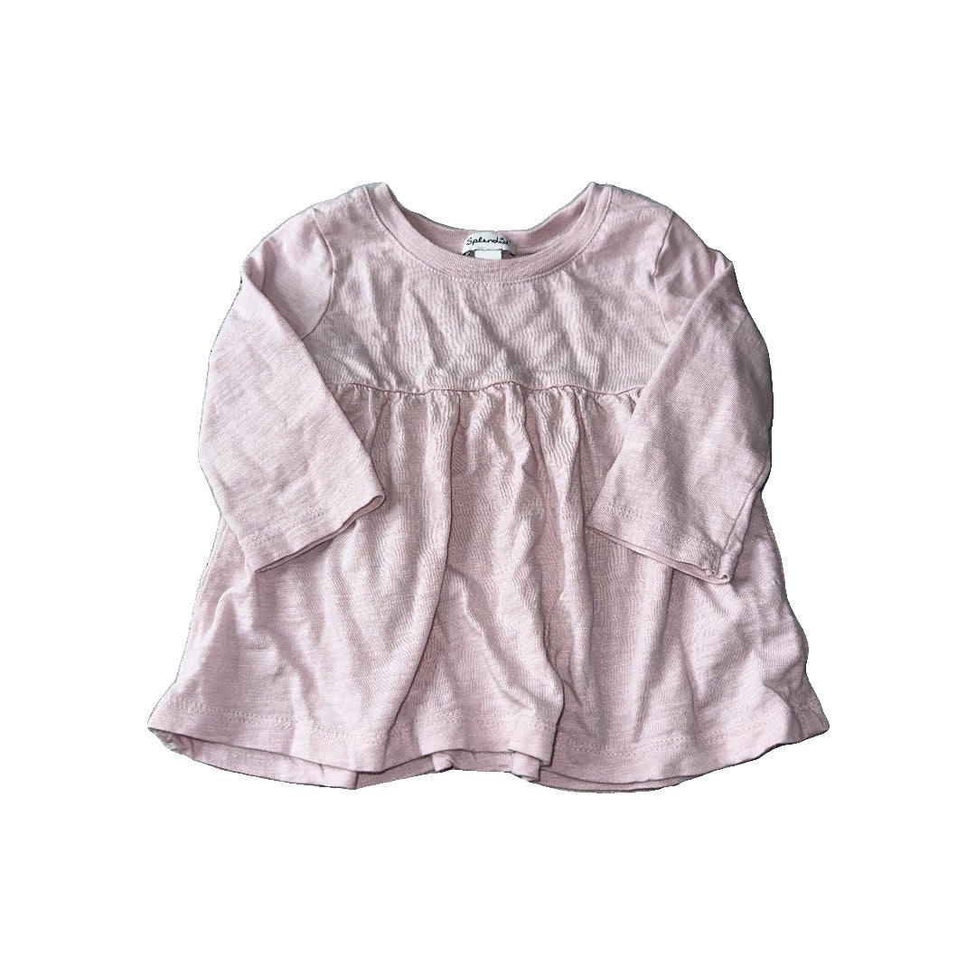 Splendid Girls pink Long Sleeve Shirt Size: 12-18 months pink